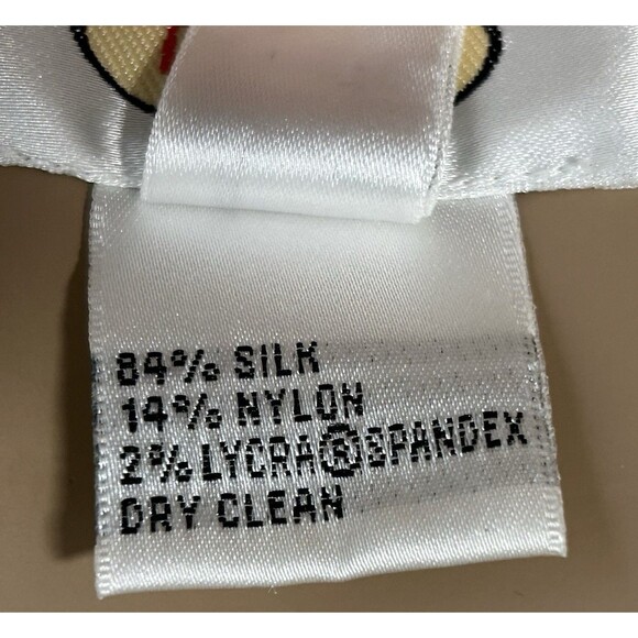 Vintage Talbots Tank Top Cami Small Beige Ivory Knit Silk Sleeveless - Picture 6 of 6